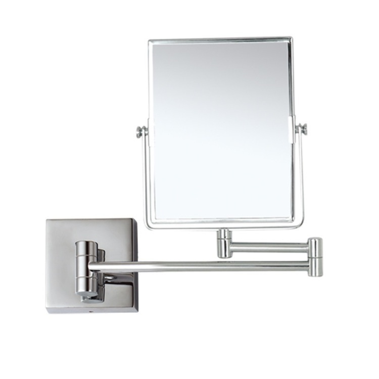 Hanging square unlighted makeup mirror