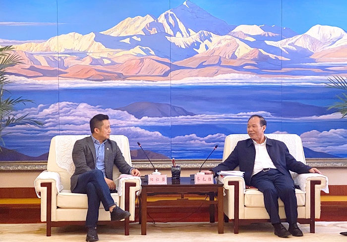 阿拉丁阳仁强拜会西藏自治区政府主席、党组书记齐扎拉