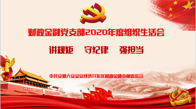 財(cái)政金融支部召開2020年度組織生活會(huì)