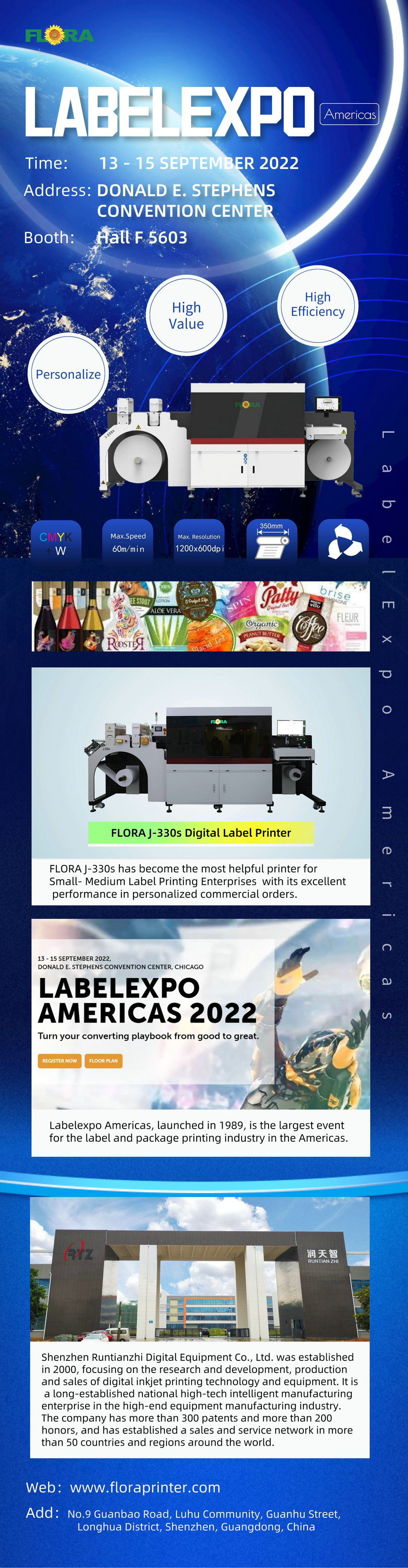 FLORA| Meet you at LabelExpo Americas 2022