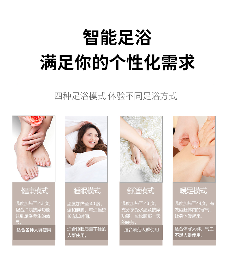 泰昌足浴盆全自動(dòng)按摩洗腳盆電動(dòng)加熱泡腳器恒溫家用深桶過(guò)小腿