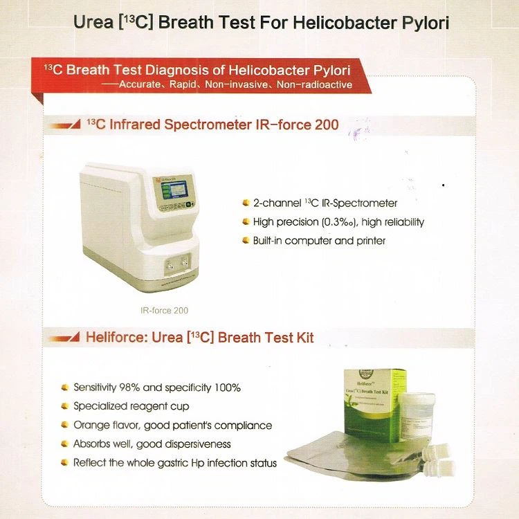 Medical Diagnostics 13c Urea Breath Test Spectrometer