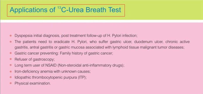 H. Pylori Urea 13C Breath Test