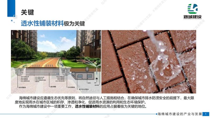 专家报告丨张丽：基于“海绵城市”理念下常用透水材料探究