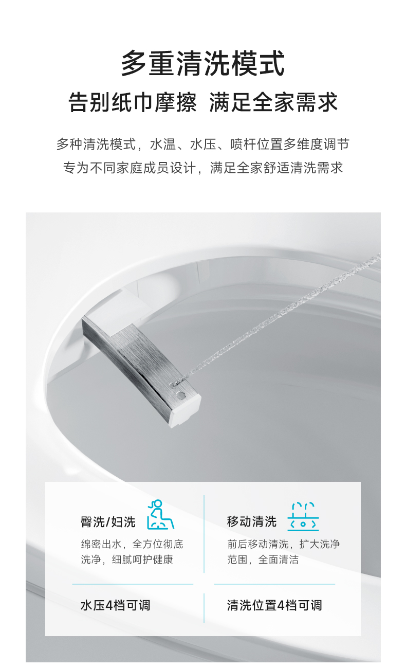 自适应大冲力智能马桶S23 Pro