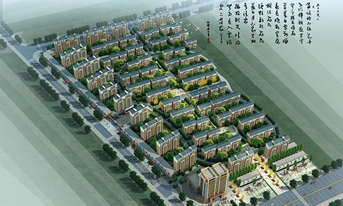 棗園小區(qū)一期效果圖 棗園小區(qū)一期效果圖