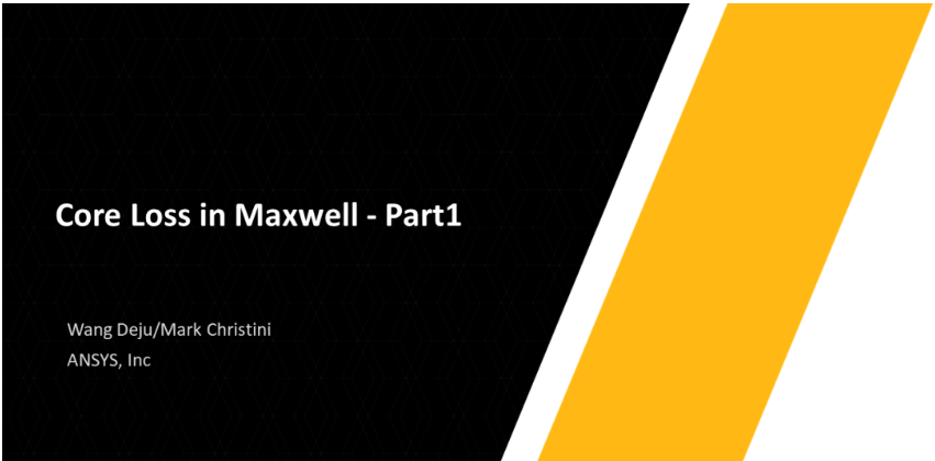 Ansys Maxwell中铁芯损耗计算方法总结-Part1