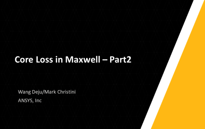 Ansys Maxwell中铁芯损耗计算方法总结-Part2