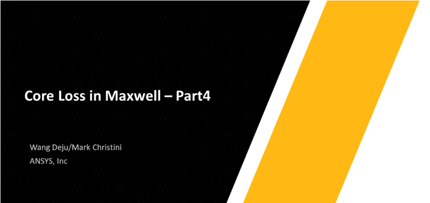 Ansys Maxwell中铁芯损耗计算方法总结-Part4