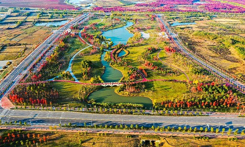未來(lái)城市公園航拍 未來(lái)城市公園航拍